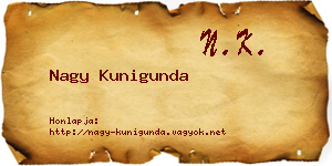 Nagy Kunigunda névjegykártya